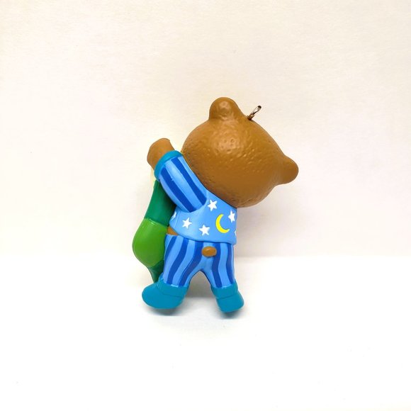 Hallmark 2013 Grandson Stocking Teddy Bear Christmas Ornament Pajamas w/ Box - Picture 7 of 8